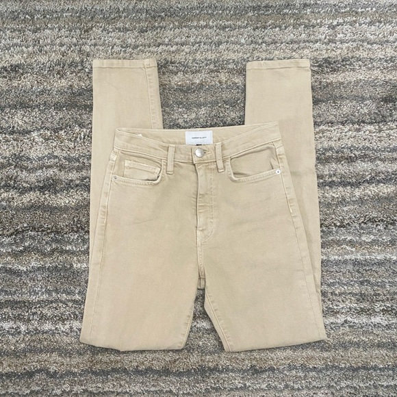 Current/Elliot Skinny Jeans Sz 27 | Current/Elliot High Rise Skinny Jeans Khaki - Picture 2 of 12
